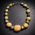 16" Yellow Turquoise with Deep Yellow Turquoise Nuggets