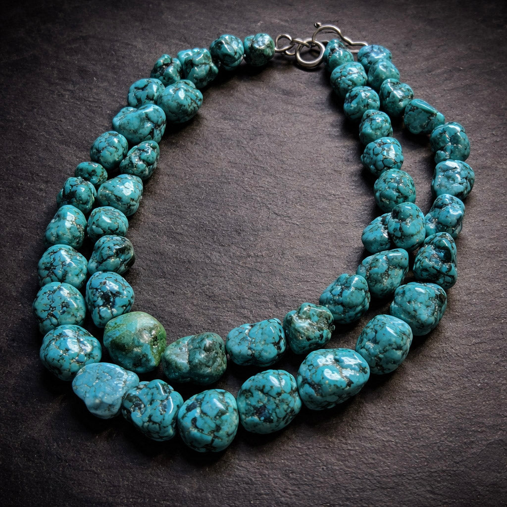 35" of Beautiful Turquoise, Double it for the Perfect Look