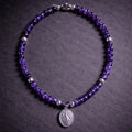 16" Lapis with a Pendant from San Miguel Mexico