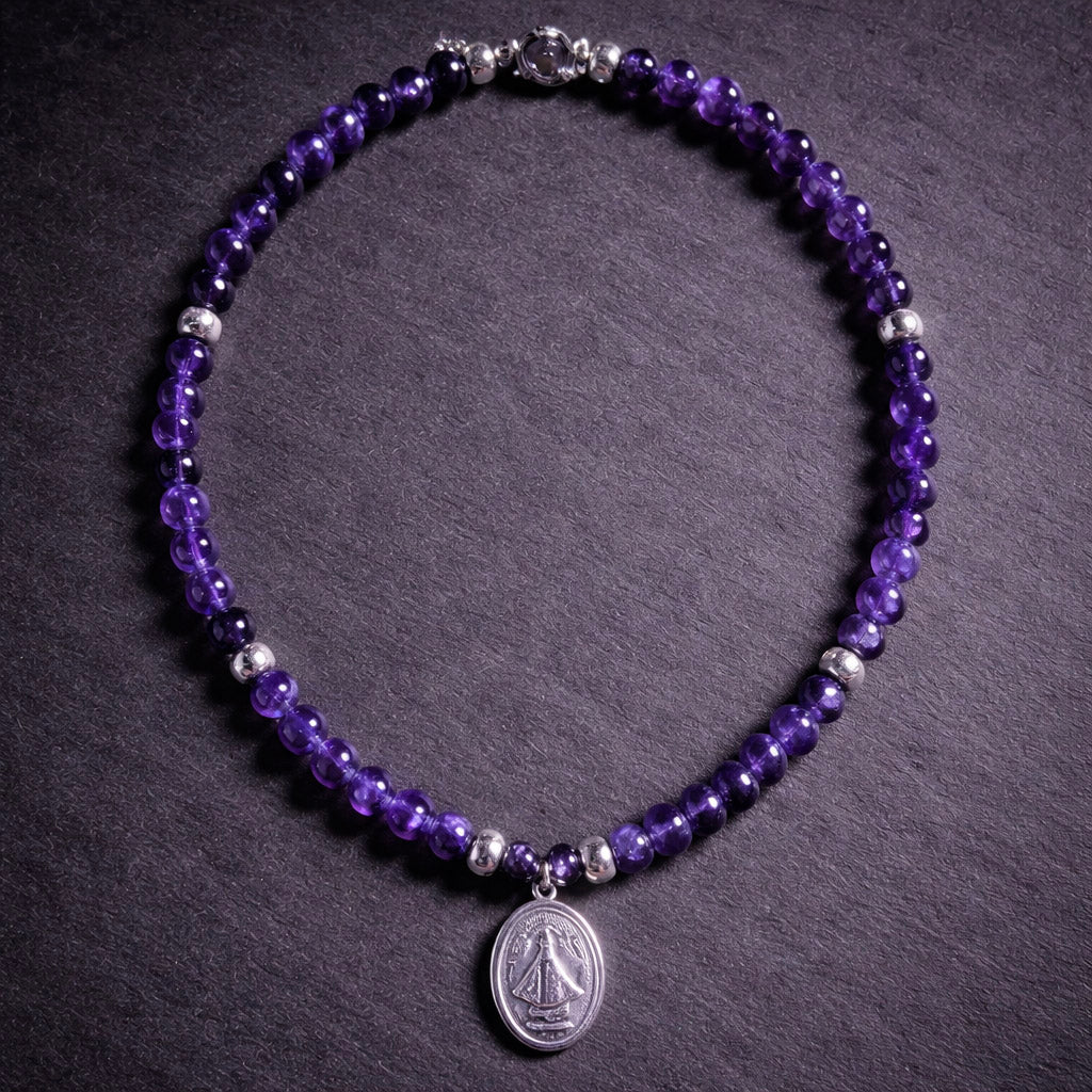 16" Lapis with a Pendant from San Miguel Mexico