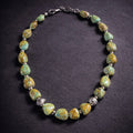 17" Turquoise and Navajo Sterling Beads