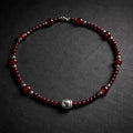 17" Carnelian with Sterling Silver Beads