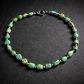 19" Turquoise with Small Sterling Beads