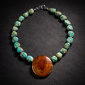 18" Round Carnelian with Turquoise