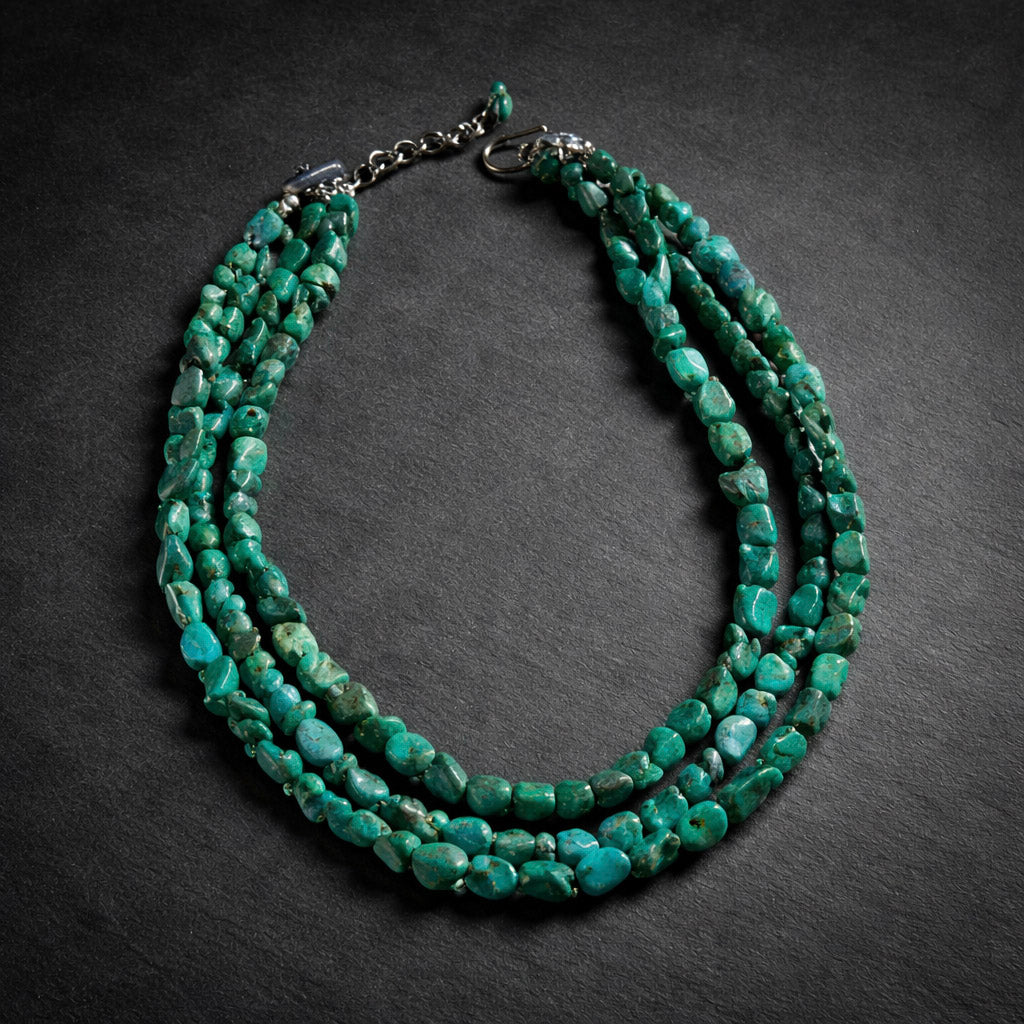 17" Three Strand Turquoise