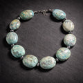 18" Large Turquoise with Sterling Bali Beads