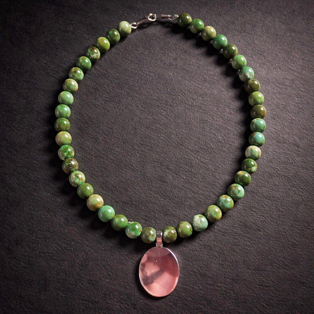 16" Howlite with a Sterling Silver Pendant That is Perfect for Your Initials