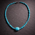 17" Mini Chunks of Turquoise with a Larger Turquoise Stone in the Middle
