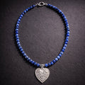 17" Sodalite with a Metal Heart from San Miguel