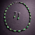 28" Jasper Beads with Matching Earrings