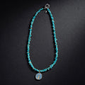 17" Mini Turquoise Chunks with a Pendant from San Miguel